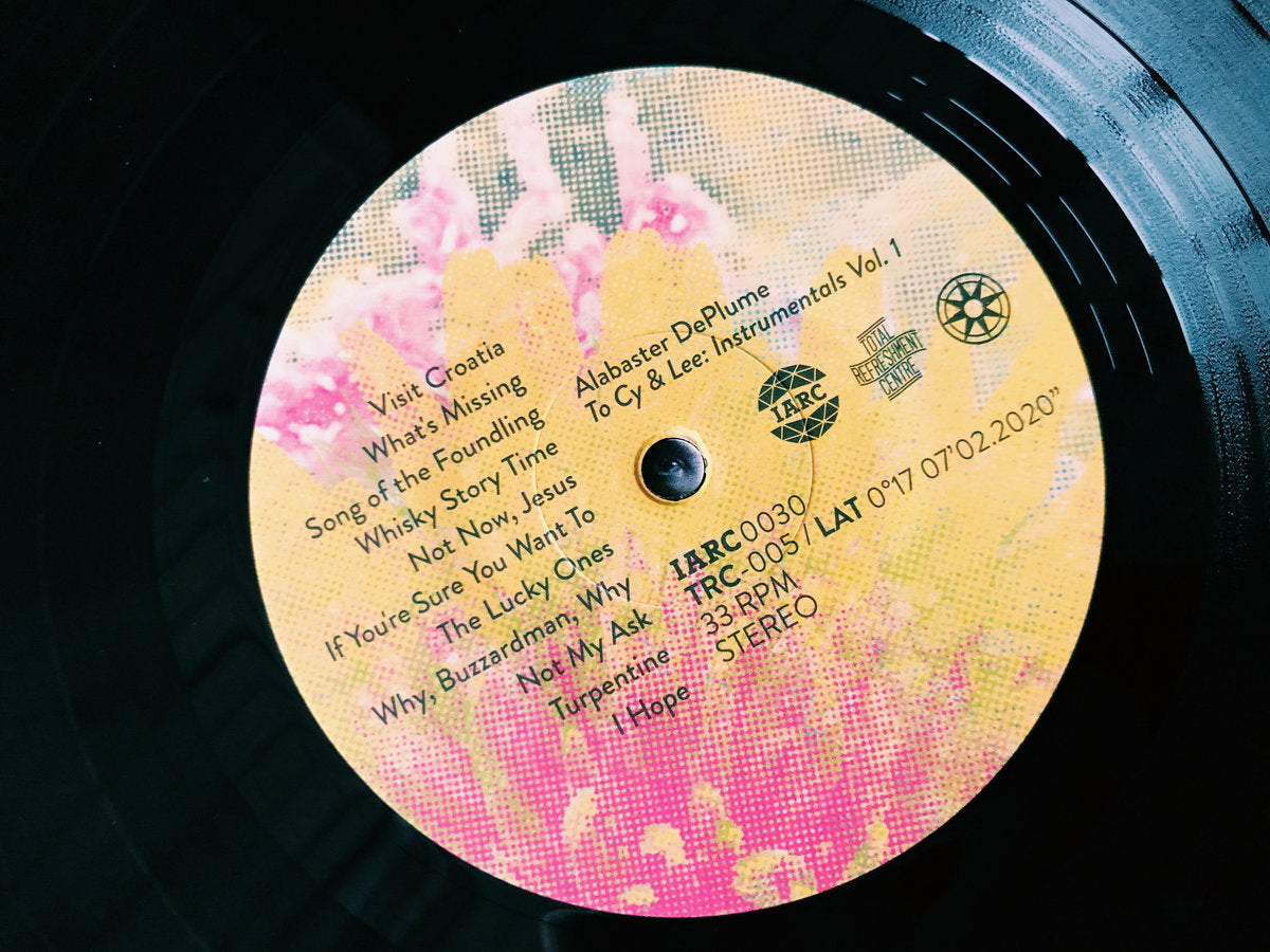 VINYL RECORD - To Cy & Lee: Instrumentals Vol. 1 by Alabaster DePlume