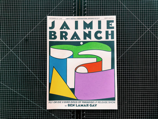 Jaimie Branch - Fly or Die II - Chicago Release Show Poster