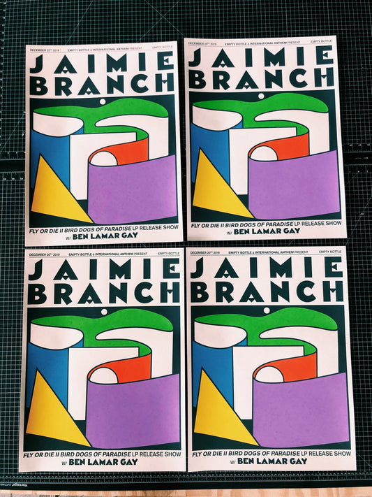 Jaimie Branch - Fly or Die II - Chicago Release Show Poster