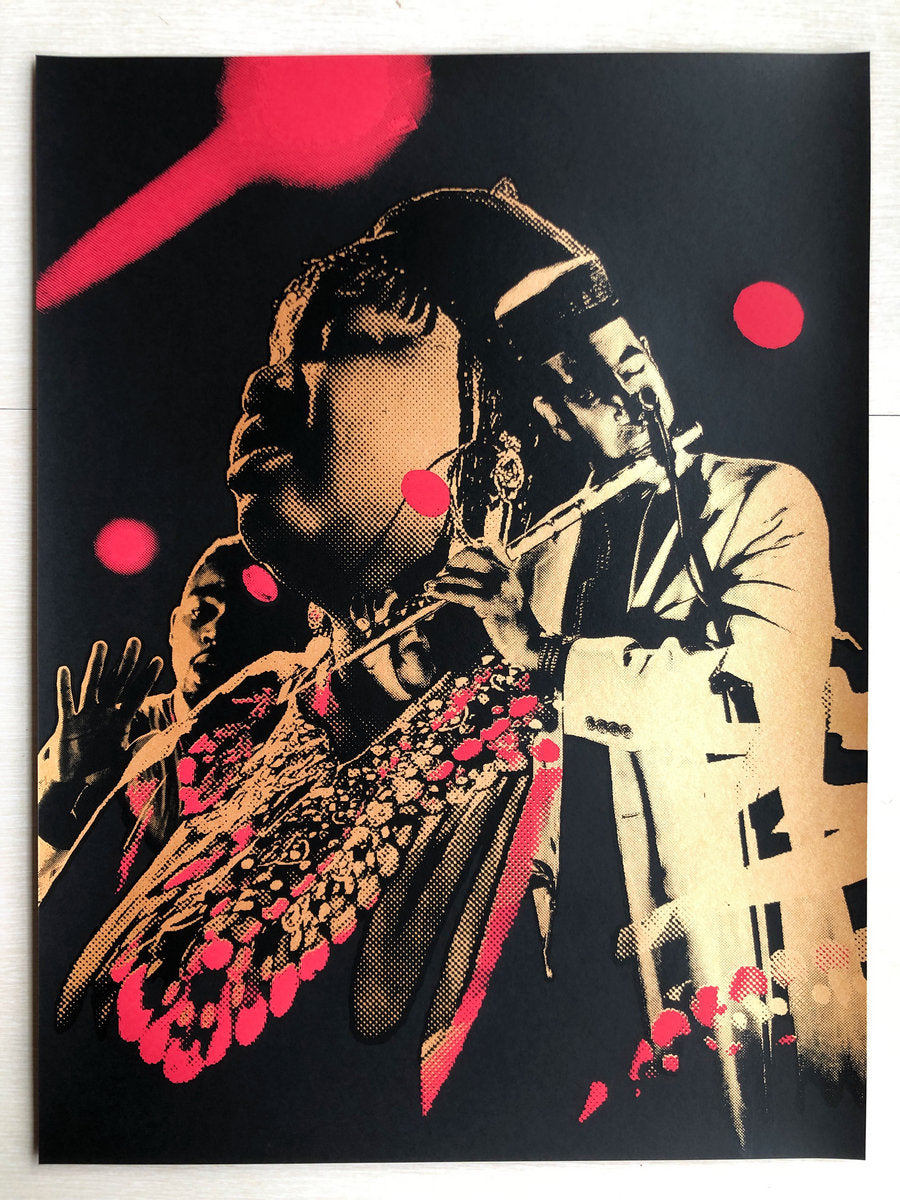 Angel Bat Dawid & Tha Brothahood - 18x24" Screen Printed Poster