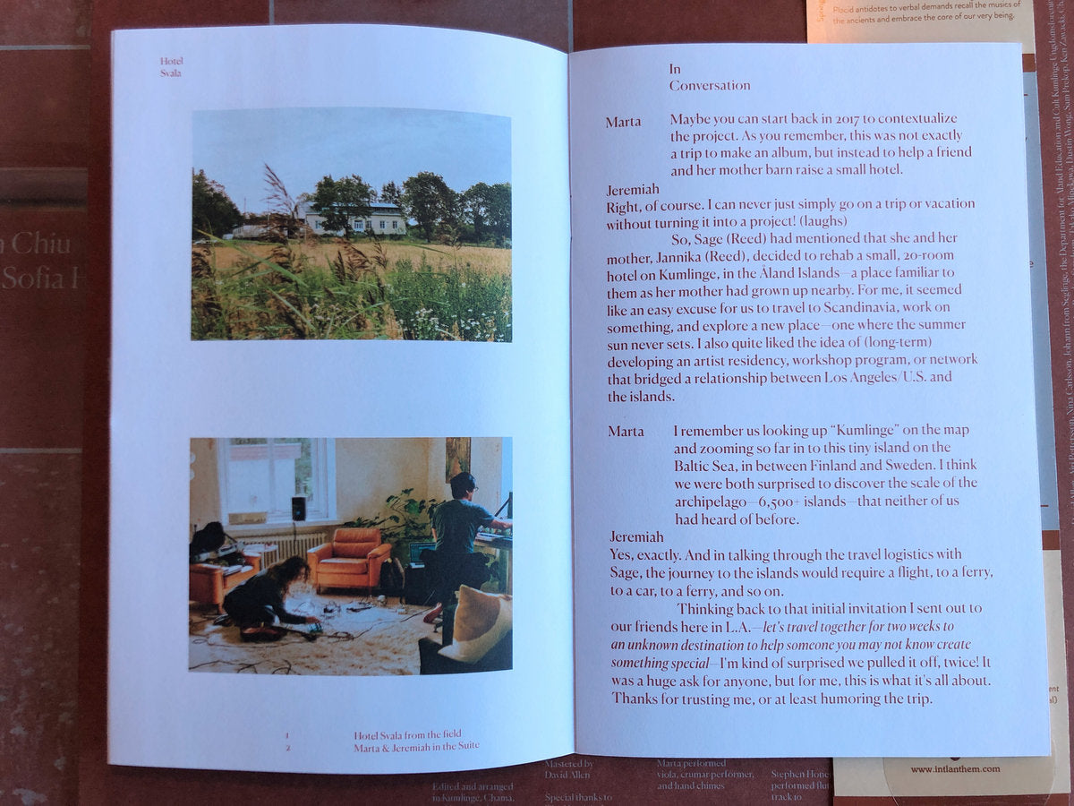 Jeremiah Chiu & Marta Sofia Honer - Recordings from the Åland Islands