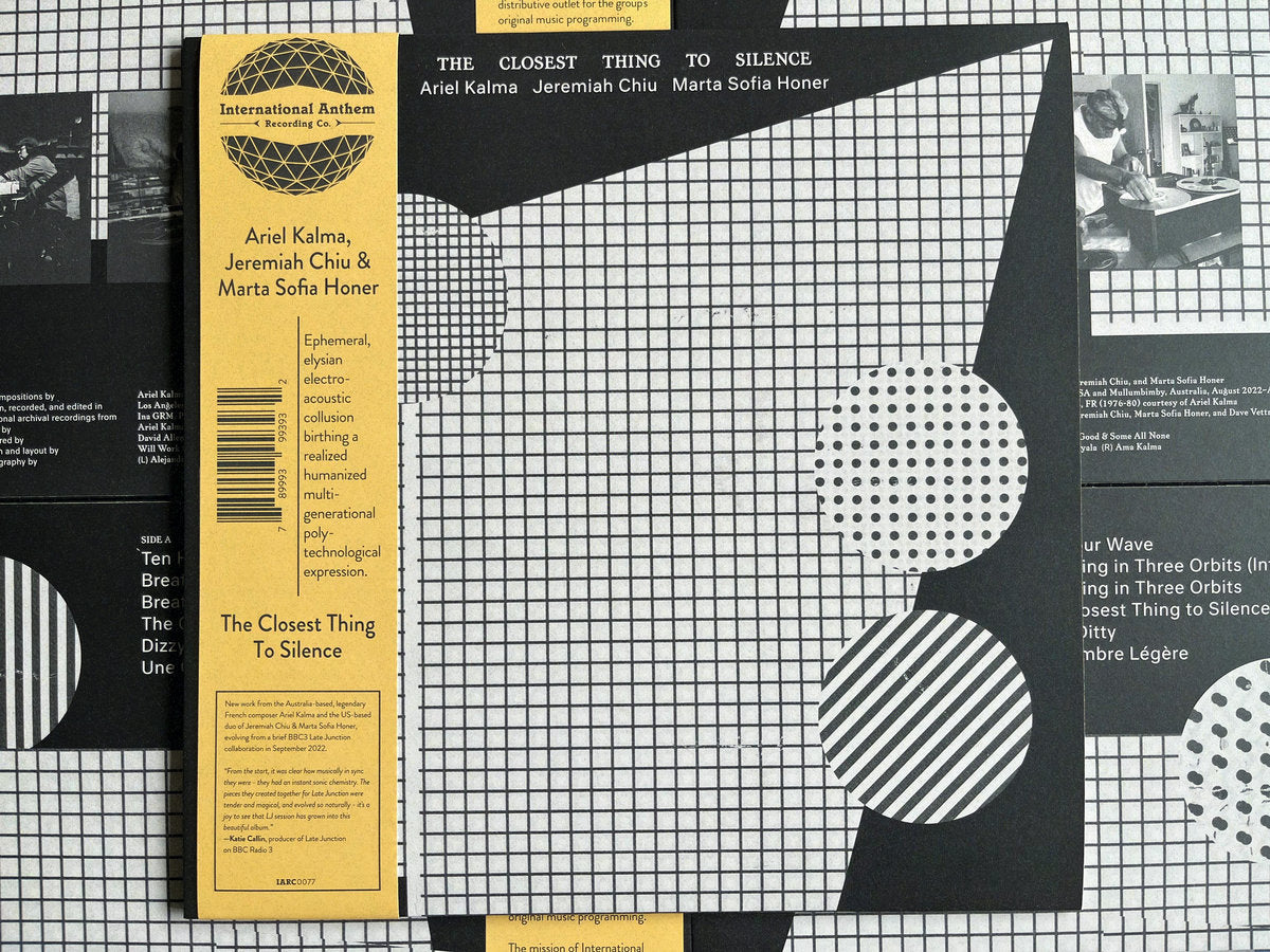 VINYL RECORD - The Closest Thing to Silence by Ariel Kalma, Jeremiah Chiu & Marta Sofia Honer