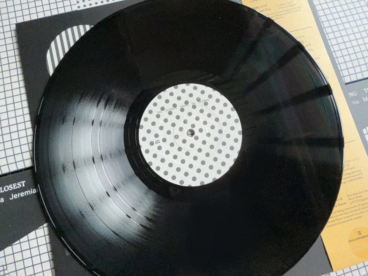 VINYL RECORD - The Closest Thing to Silence by Ariel Kalma, Jeremiah Chiu & Marta Sofia Honer