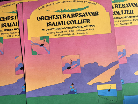 Orchestra Resavoir & Isaiah Collier Millennium Park Poster